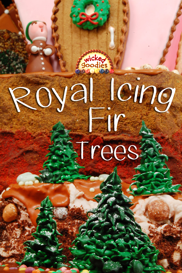 How to Make Royal Icing Fir Trees