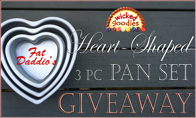 Heart Shaped Pan Set Giveaway Wicked Goodies