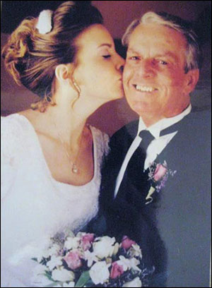 Jen Drury with her father