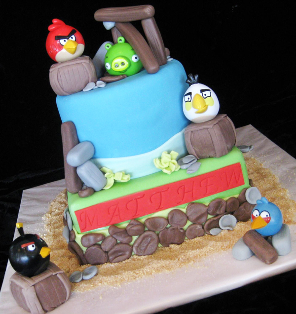 Angry Birds Cake by Jen Drury