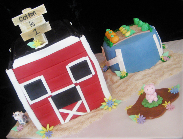 Barnyard Garden Cake by Jen Drury