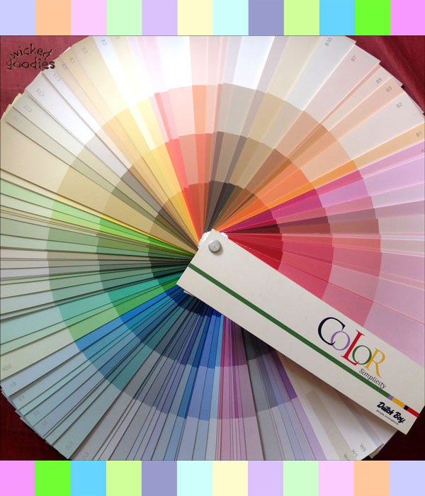 Wedding Cake Color Swatch Fan