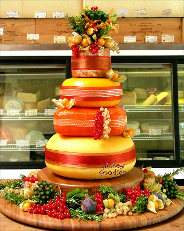 Cheese Wheel Wedding Cake