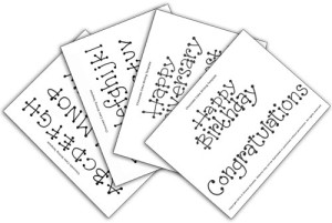 Chocolate Cake Writing Templates