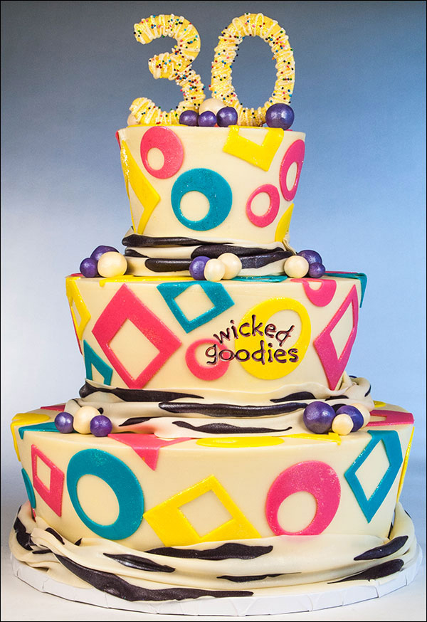 80's Themed Birthday Cake