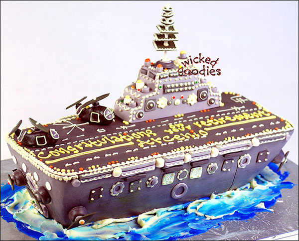 Air Craft Carrier Cake