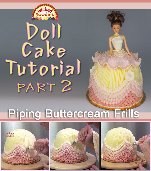 How to Make a Doll Skirt Cake Part 2