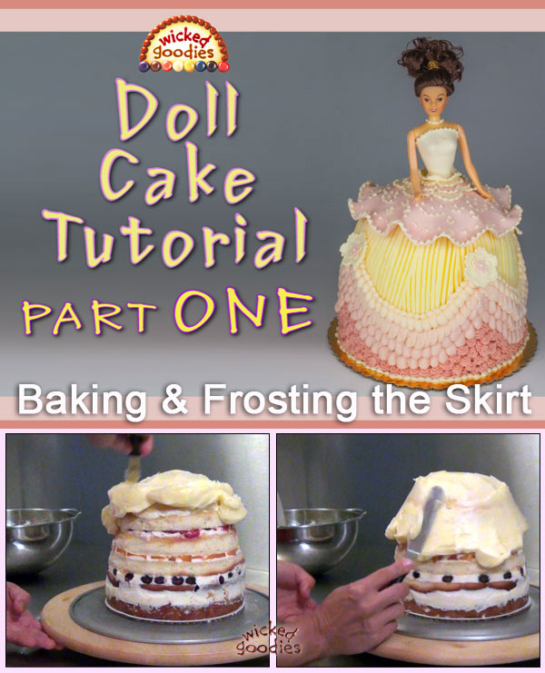 How to Make a Doll Skirt Cake