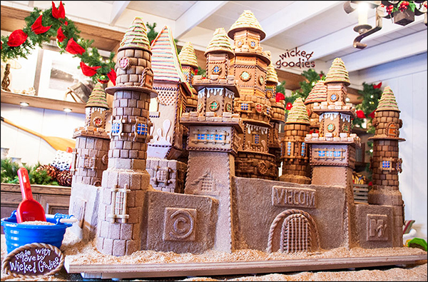 Gingerbread House Cookie Sandcastle