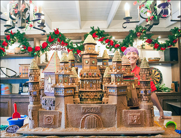 Gingerbread House Sandcastle