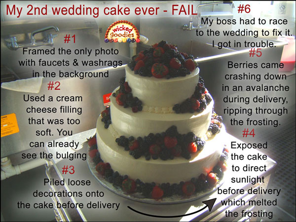 Classic Wedding Cake Fail