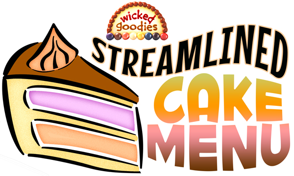 Streamlined Cake Bakery Menu