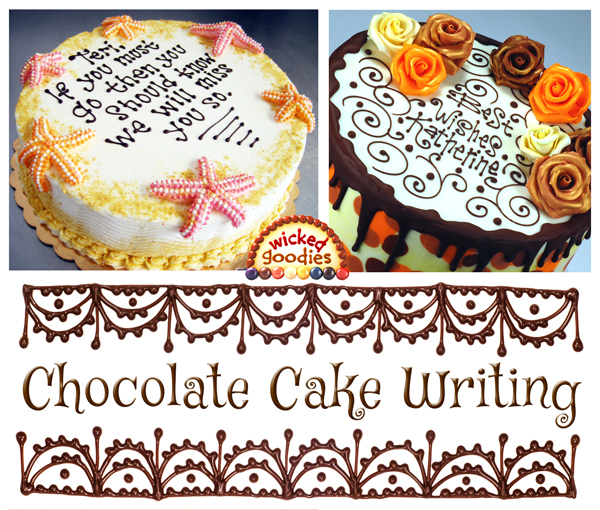 Chocolate Cake Writing Video Tutorial