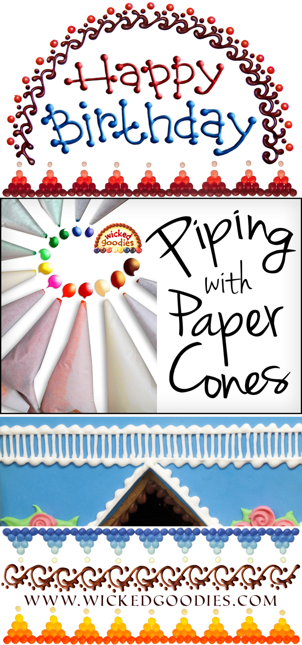 Piping with Parchment Paper Cones