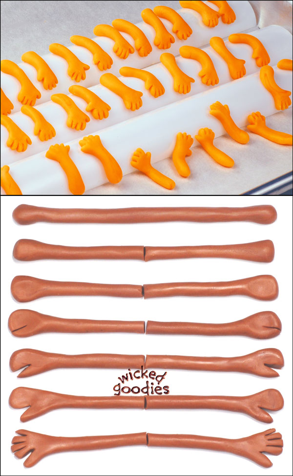 Arms for Edible Figurines