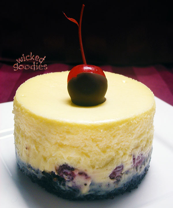 Chocolate Cherry Cheesecake Individual