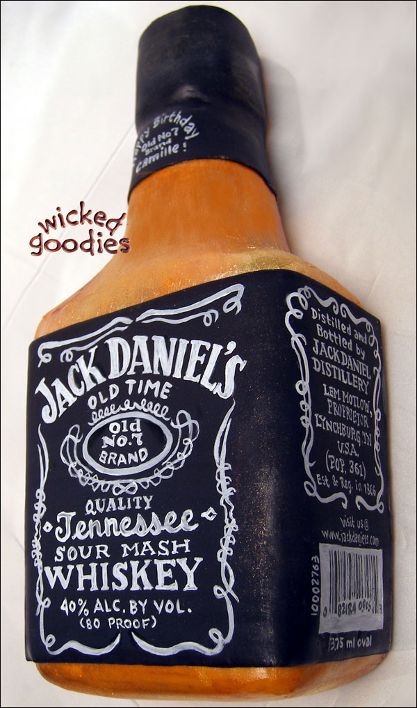 Jack Daniels Bottle Cake