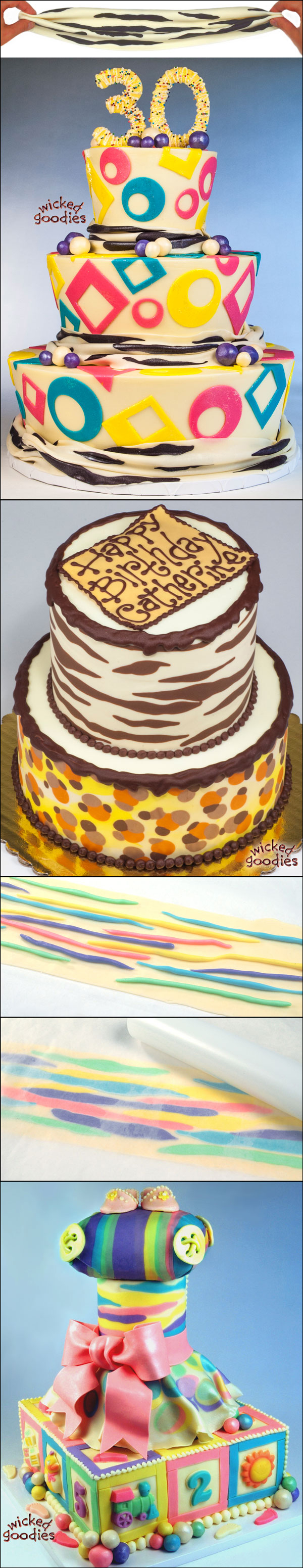 Zebra Stripes Cake