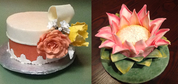 Modeling Chocolate Flower Cakes made by Holly Fredrickson