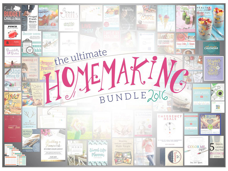 Ultimate Homemaking Bundle 2016