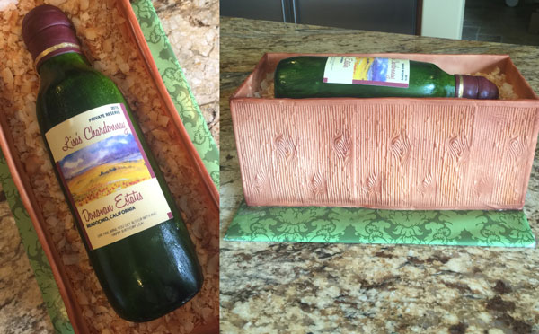 Wine Bottle Cake made by Rita Vascimi