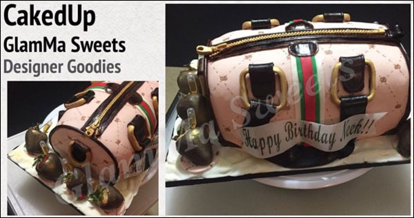 Gucci Bag Cake made by GlamMa Sweets