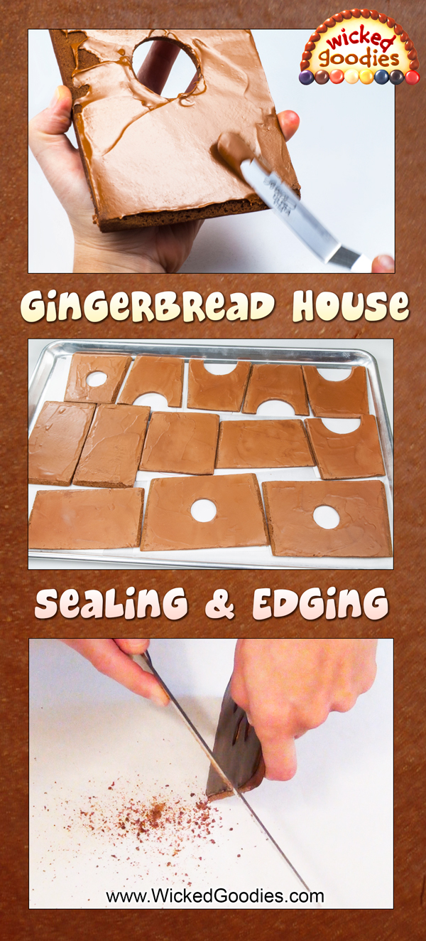 Gingerbread House Building: Sealing and Edging