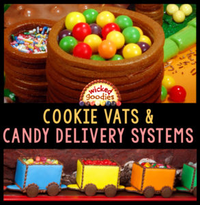 Gingerbread House Cookie Vats and Candy Delivery Systems