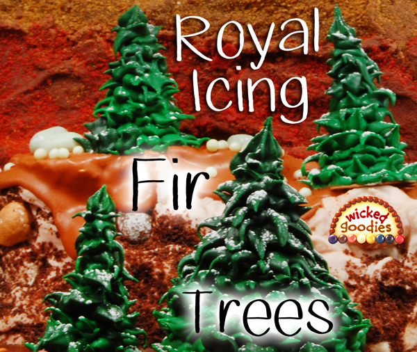 Royal Icing Fir Trees