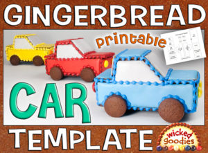 Gingerbread House Car Template