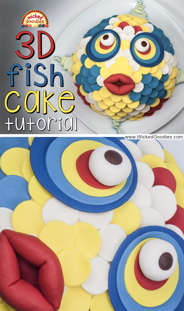 3D Fish Face Cake Tutorial