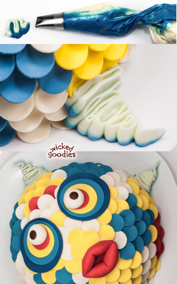 3D Fish Face Cake Tutorial