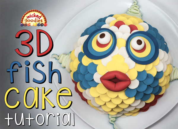 3D Fish Face Cake Tutorial