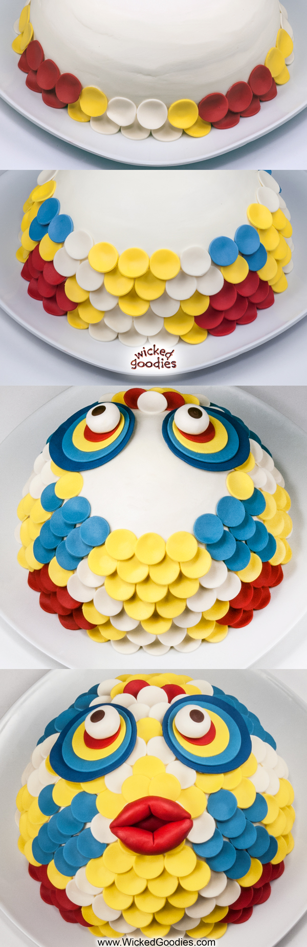 3D Fish Face Cake Tutorial