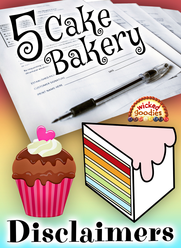 Cake Bakery Disclaimer Form