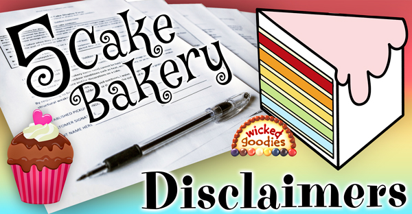 Cake Bakery Disclaimer Form