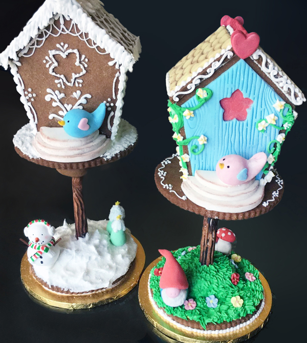 Gingerbread Birdhouses by Noreen Abel