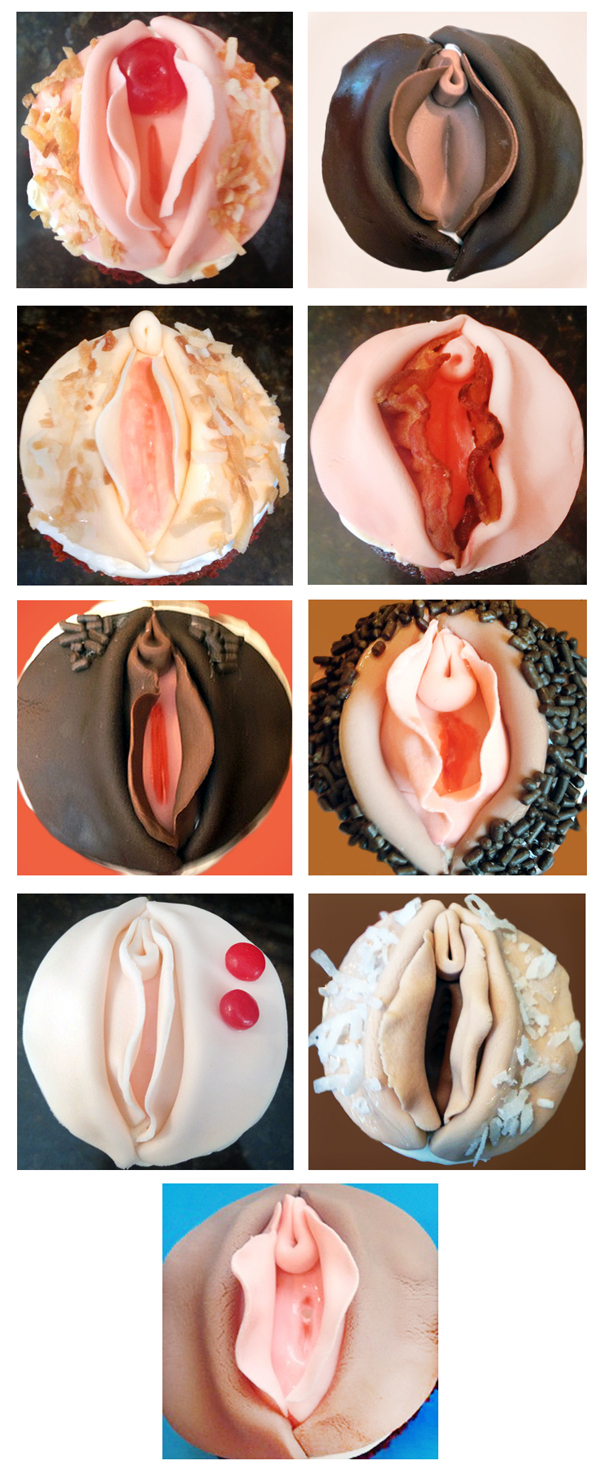 3D Vagina Cupcakes