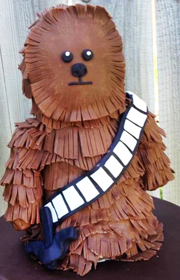 3D Chewbacca Cake made by Holly Fredrickson