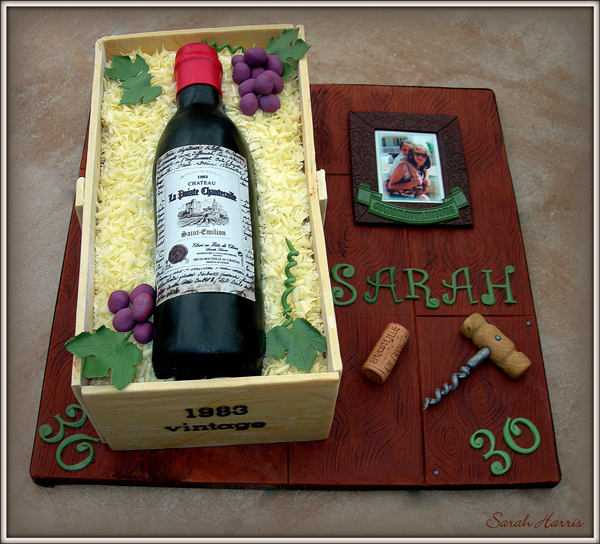 Wine Bottle Crate Cake made by Sarah Harris