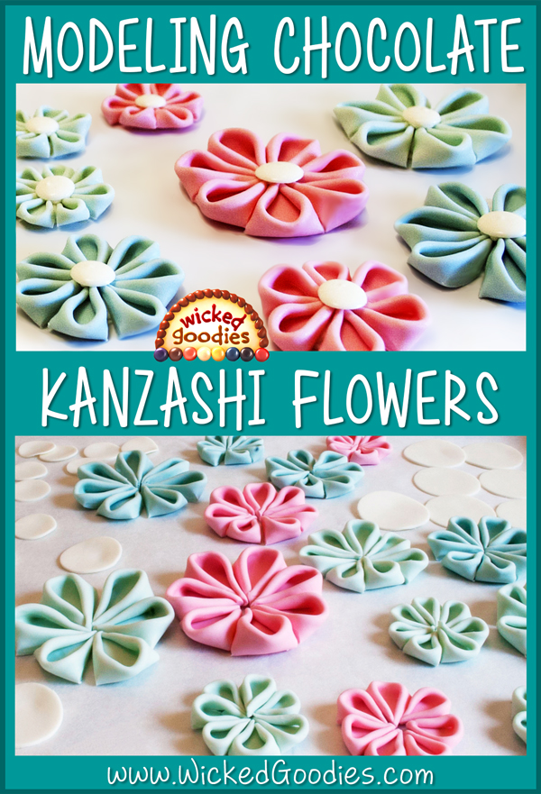 Folded Kanzashi Flowers Tutorial