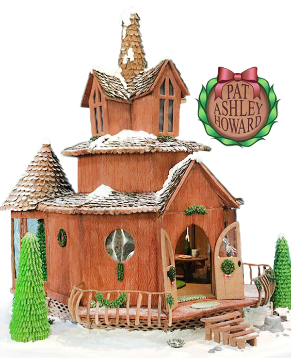 Gingerbread Cookie Wood Cabin