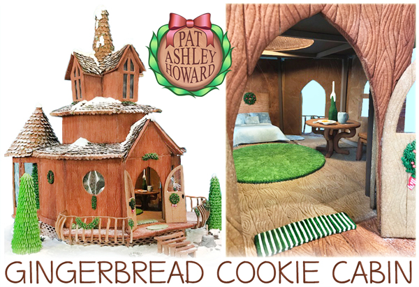 Gingerbread Cookie Wood Cabin