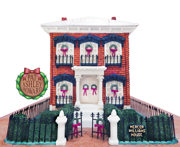 Red Brick Colonial Style Gingerbread House