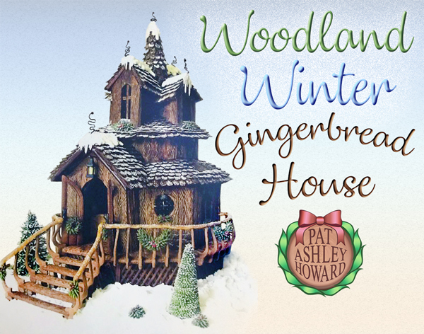 Woodland Winter Gingerbread Cabin