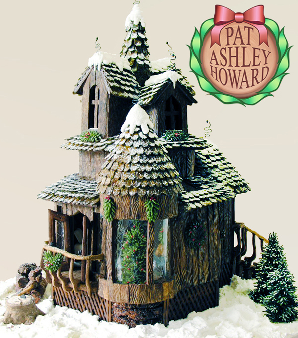 Woodland Winter Gingerbread Cabin